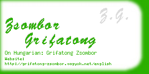 zsombor grifatong business card